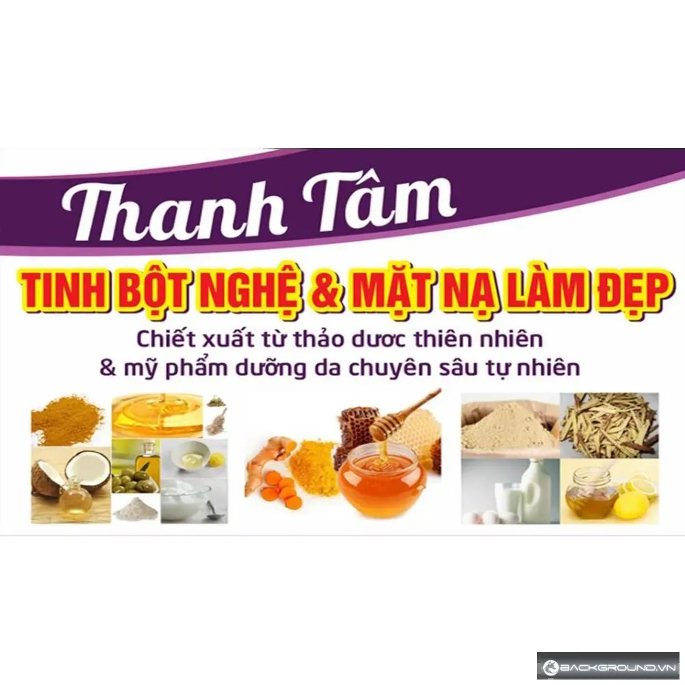 Biển hiệu tinh bột nghệ Thanh Tâm