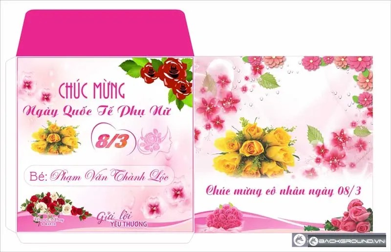 Thiệp chúc mừng ngày quốc tế phụ nữ