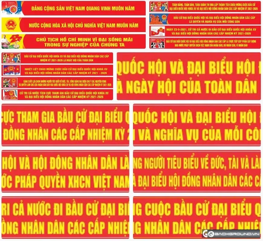 10+ Băng rôn bầu cử đại biểu quốc hội