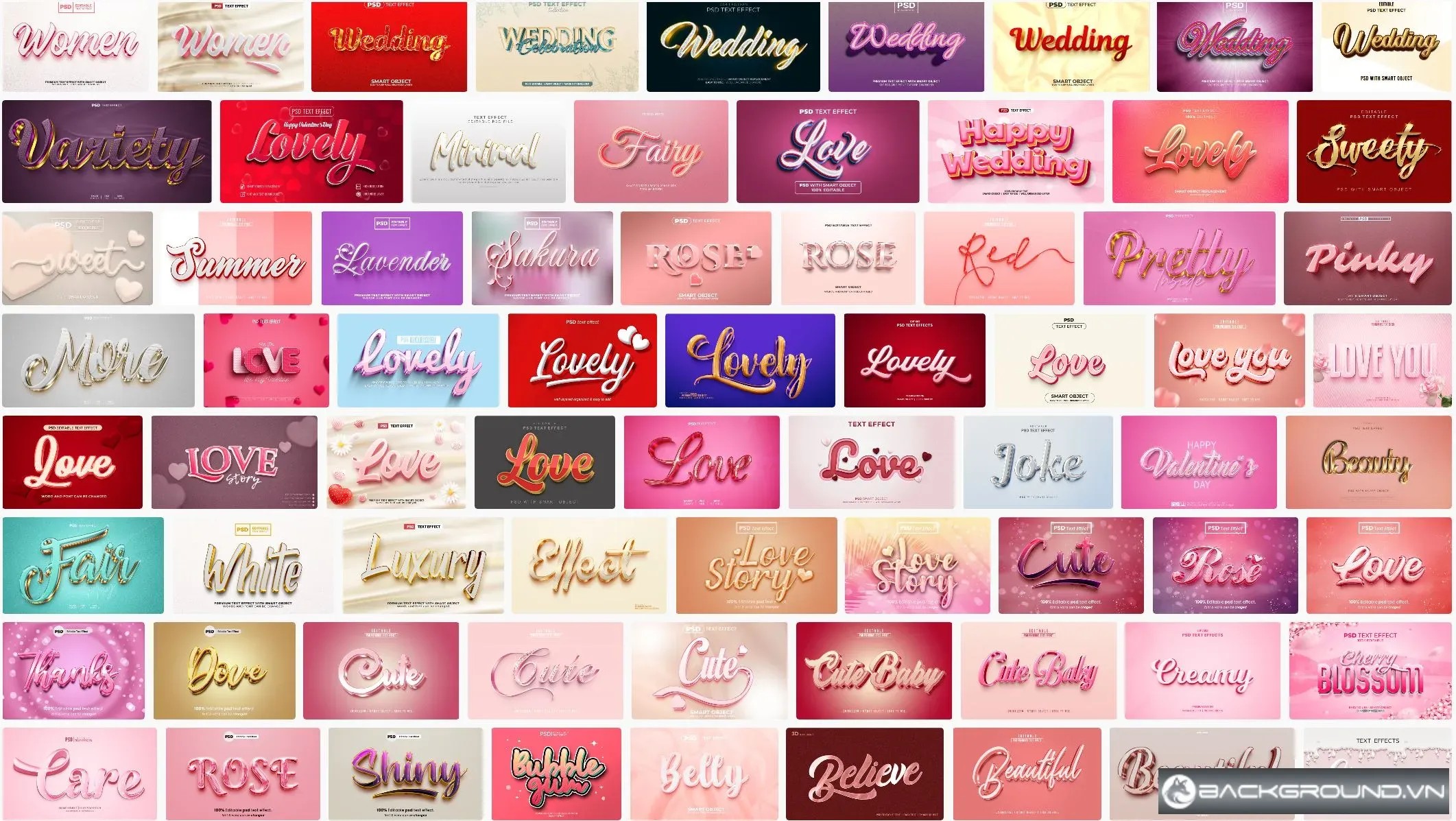 100+ Text effect Wedding