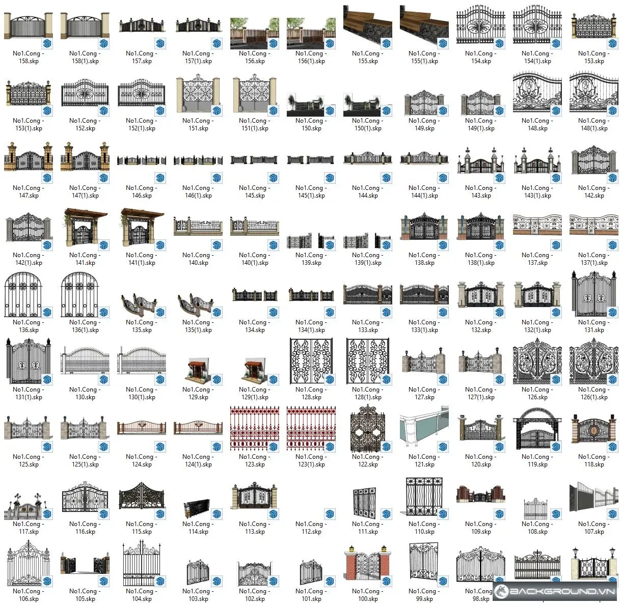 140+ Cổng sketchup