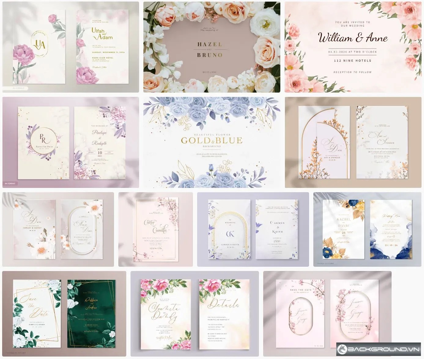 15+ Background wedding psd