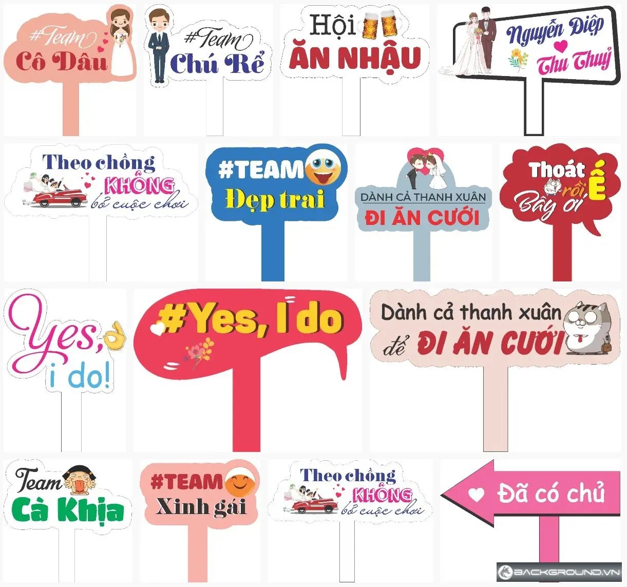 15+ Hashtag đám cưới bá đạo