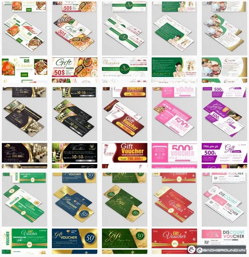 15+ Mẫu voucher đẹp