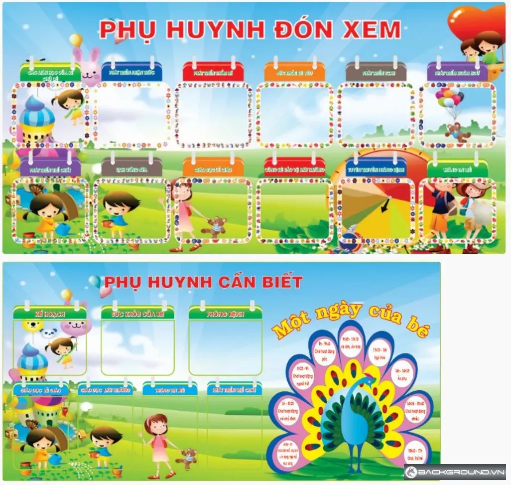 2+ Bảng phụ huynh cần biết mầm non