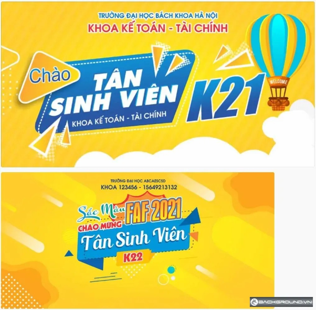 2+ Poster chào đón tân sinh viên