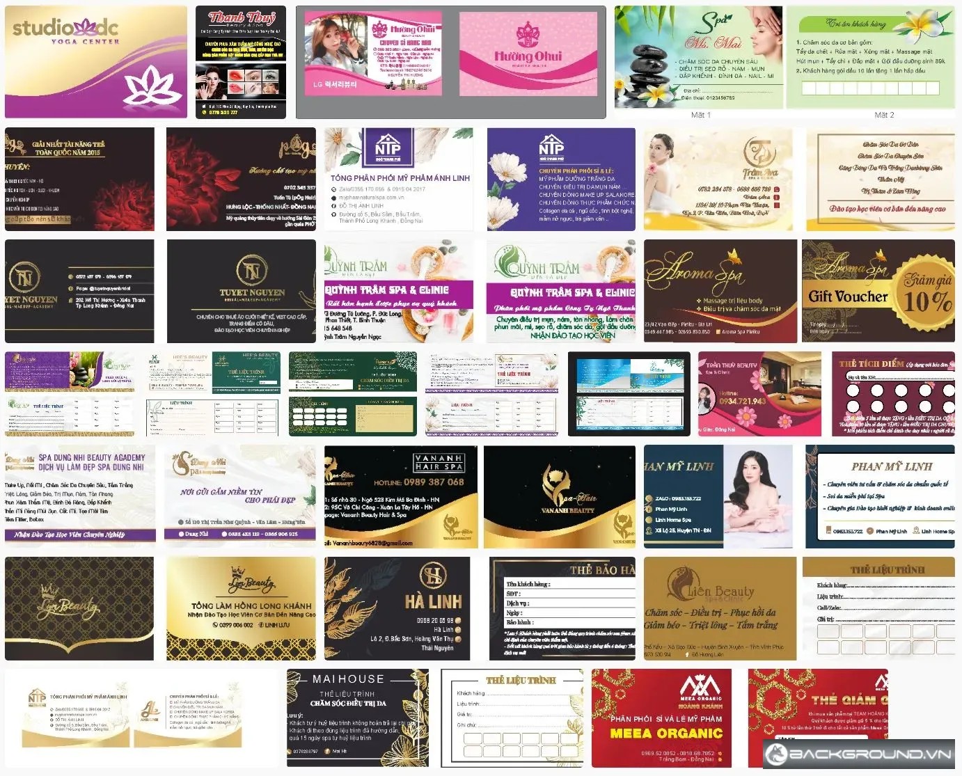 25+ Name card spa