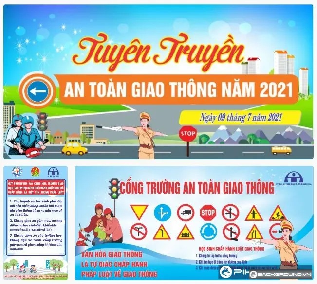 3+ Poster tuyên truyền an toàn giao thông