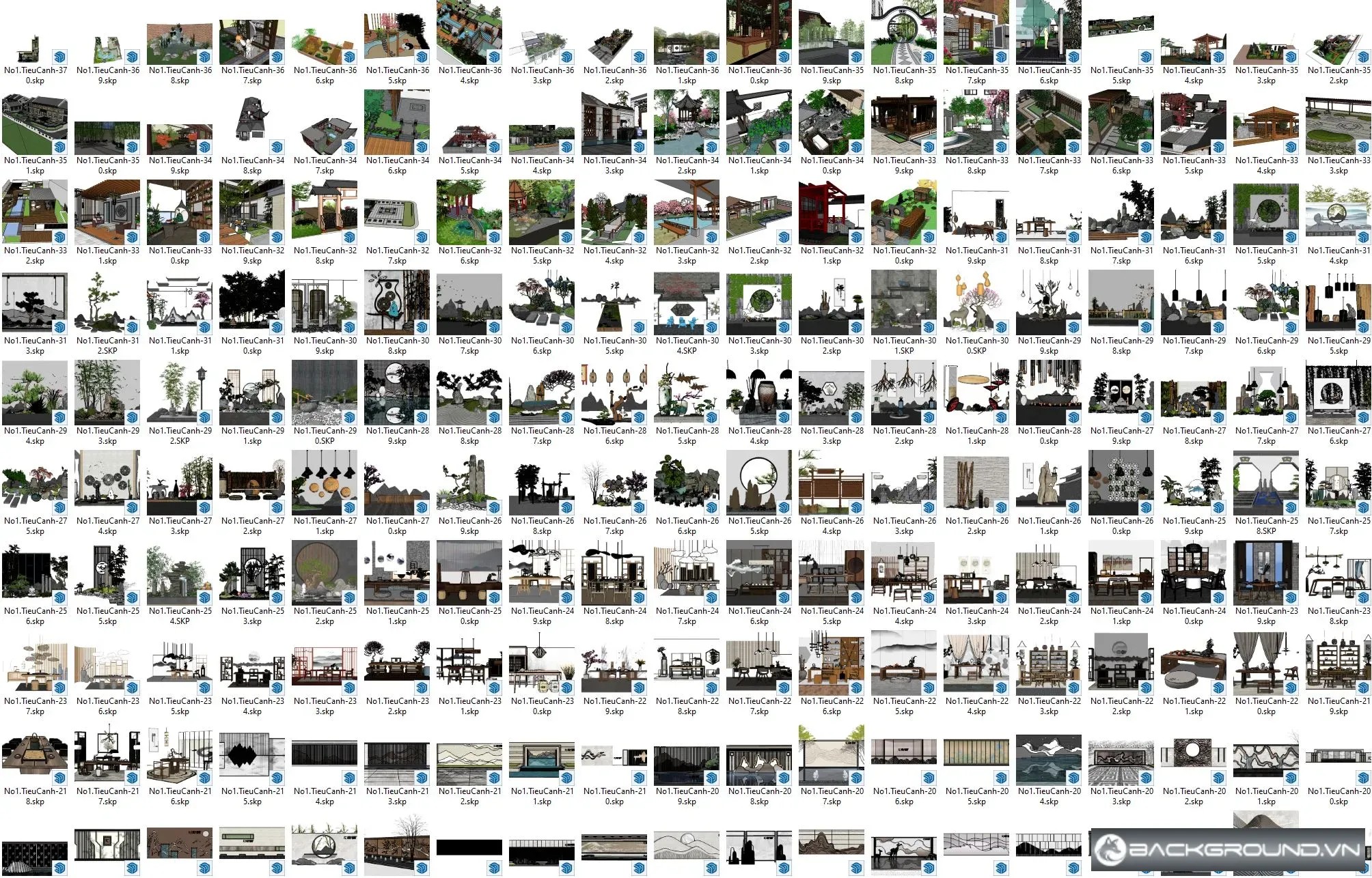 370+ Tiểu cảnh SketchUp