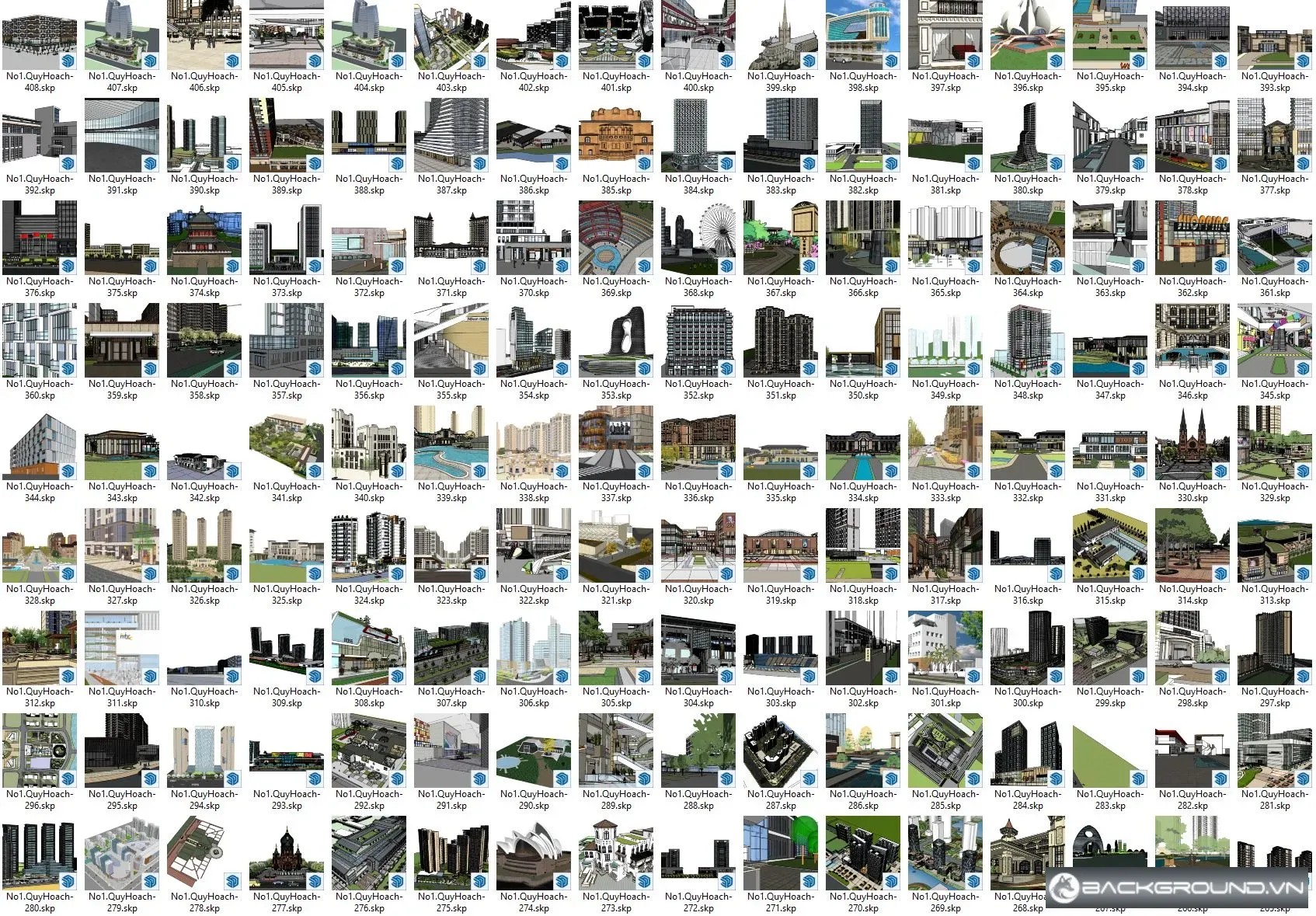 408+ Mẫu Quy hoạch SketchUp