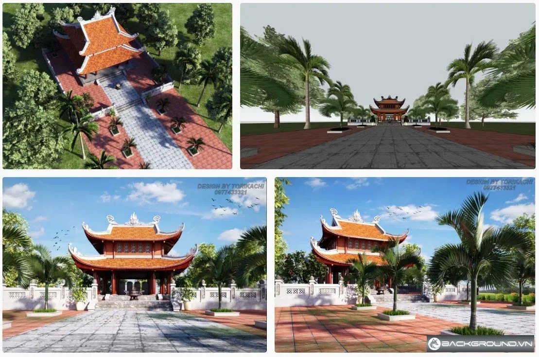 Thủy đình SketchUp