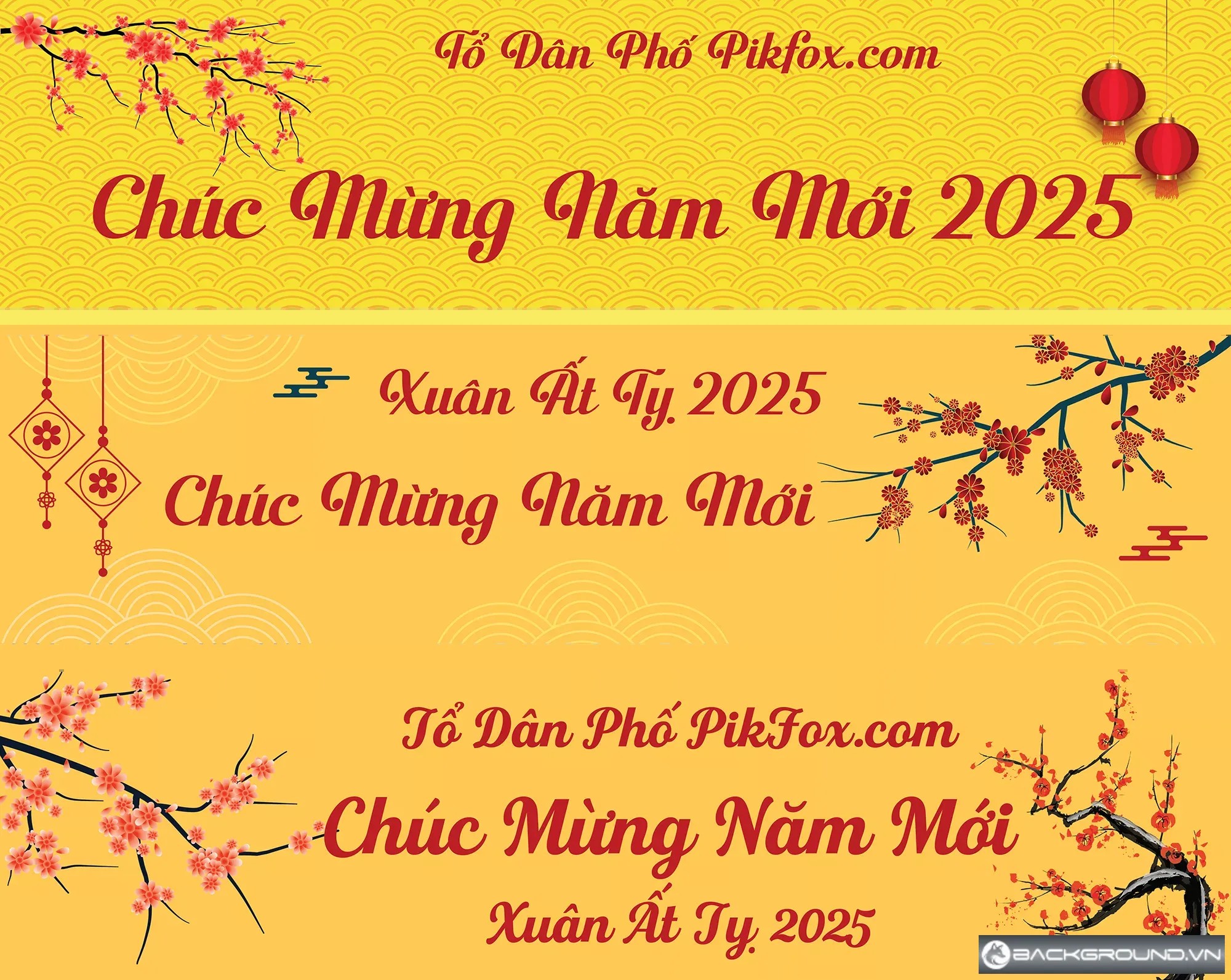 Băng rôn xuân Ất Tỵ 2025