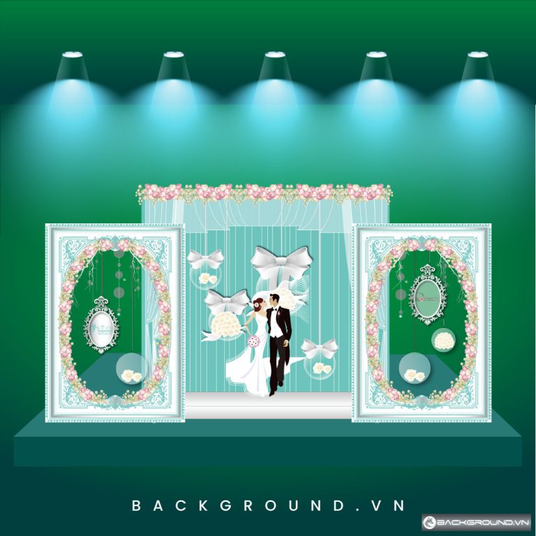 backdrop-chup-hinh-co-dau-chu-re-noi-bat-thiet-ke-tone-xanh-ngoc-(104)