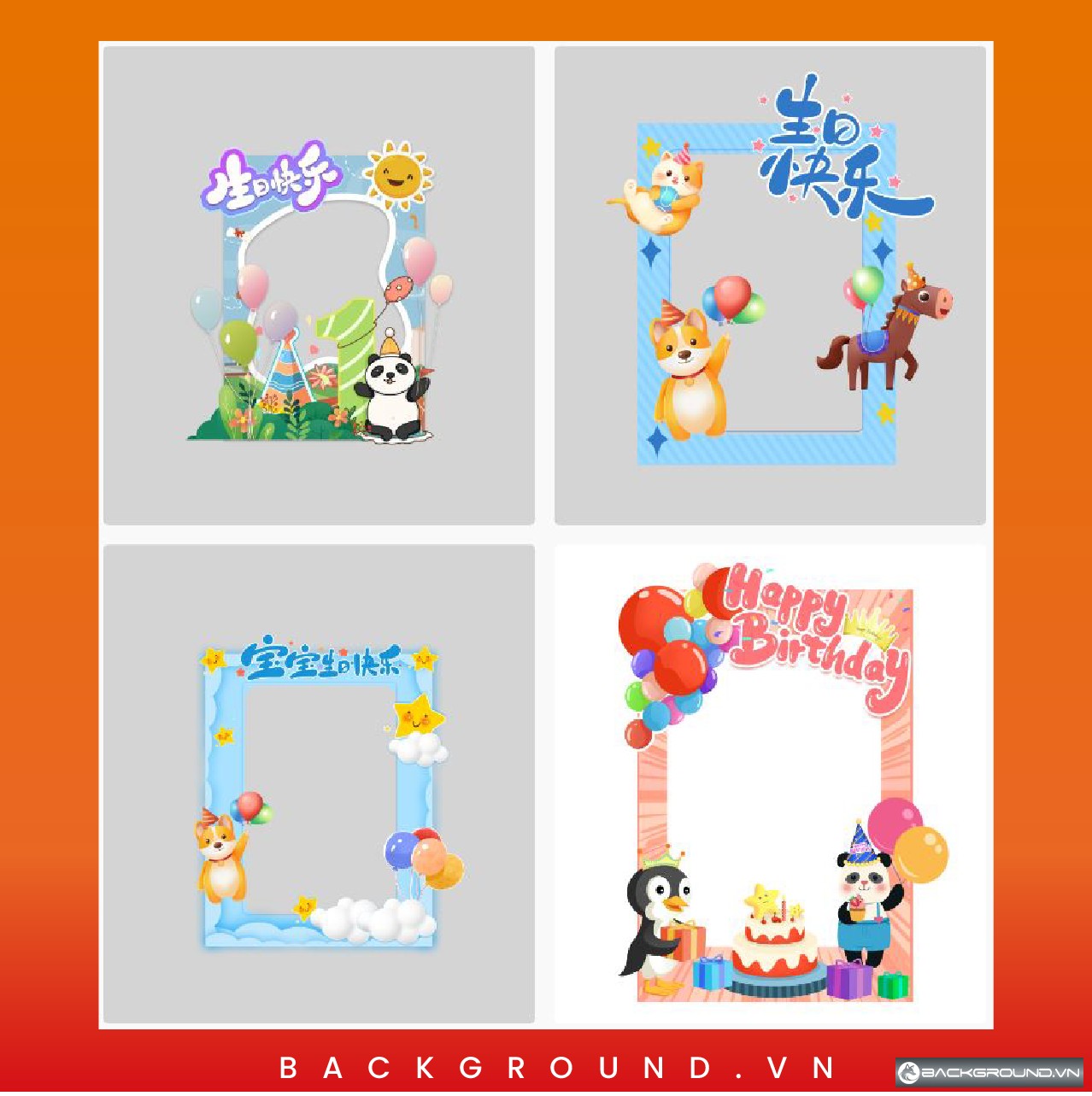 4+ Backdrop checkin sinh nhật