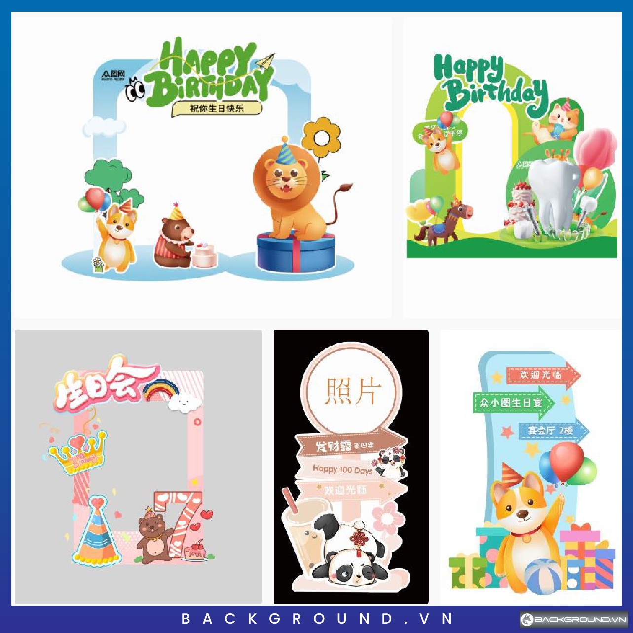 5+ Background checkin sinh nhật