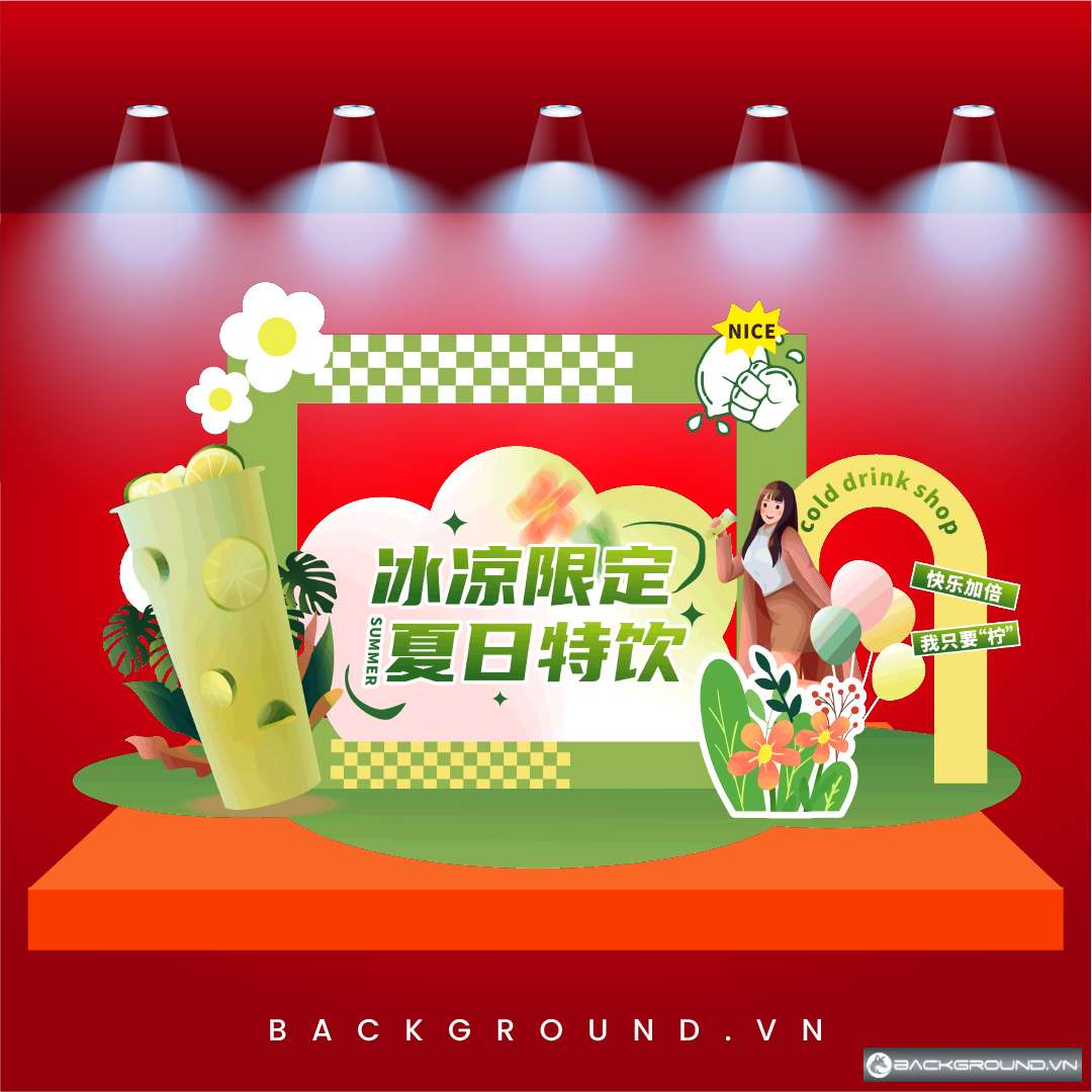 Background decor ở bãi biển (2)