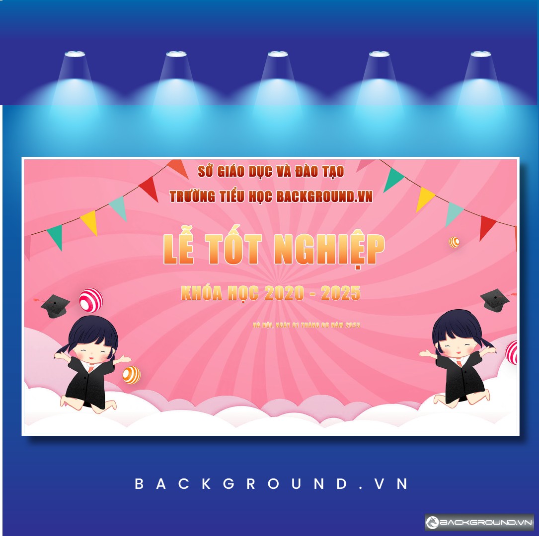 Background tổng kết năm học trường Tiểu Học (2)