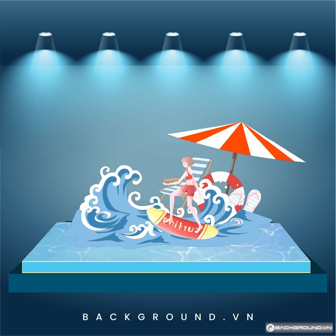 Mẫu backdrop du lịch biển mùa hè rực rỡ (22)